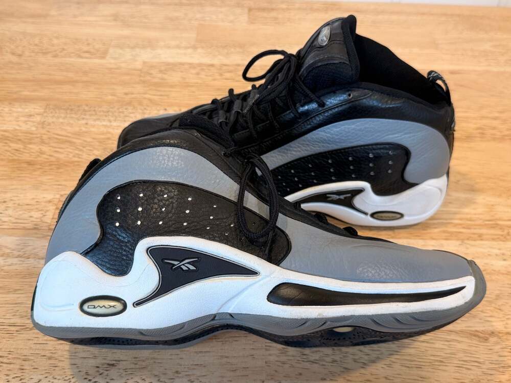 Reebok DMX Answer IV Mens Basketball Shoes - Black/White/Grey
